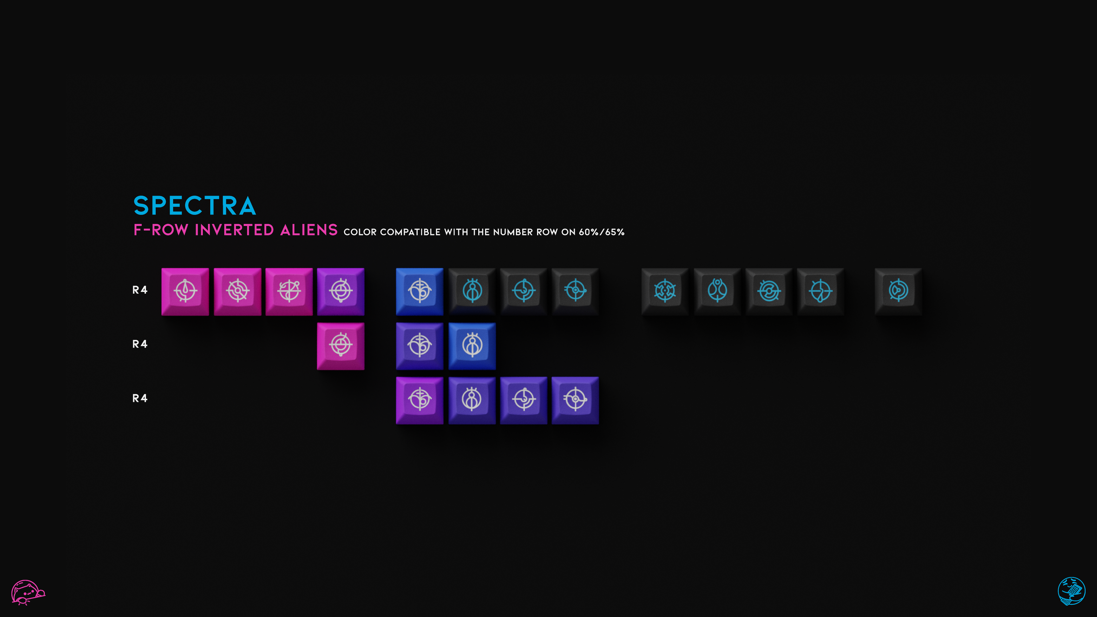 SPECTRA - F-Row Inverted Aliens